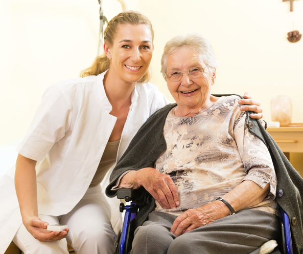 Nurse and patient